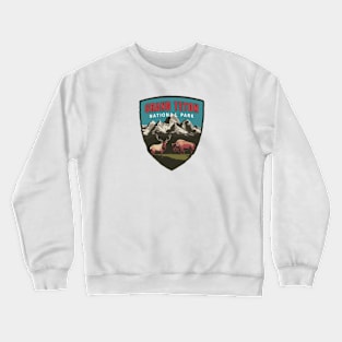 Grand Teton Wyoming Wildlife Crewneck Sweatshirt